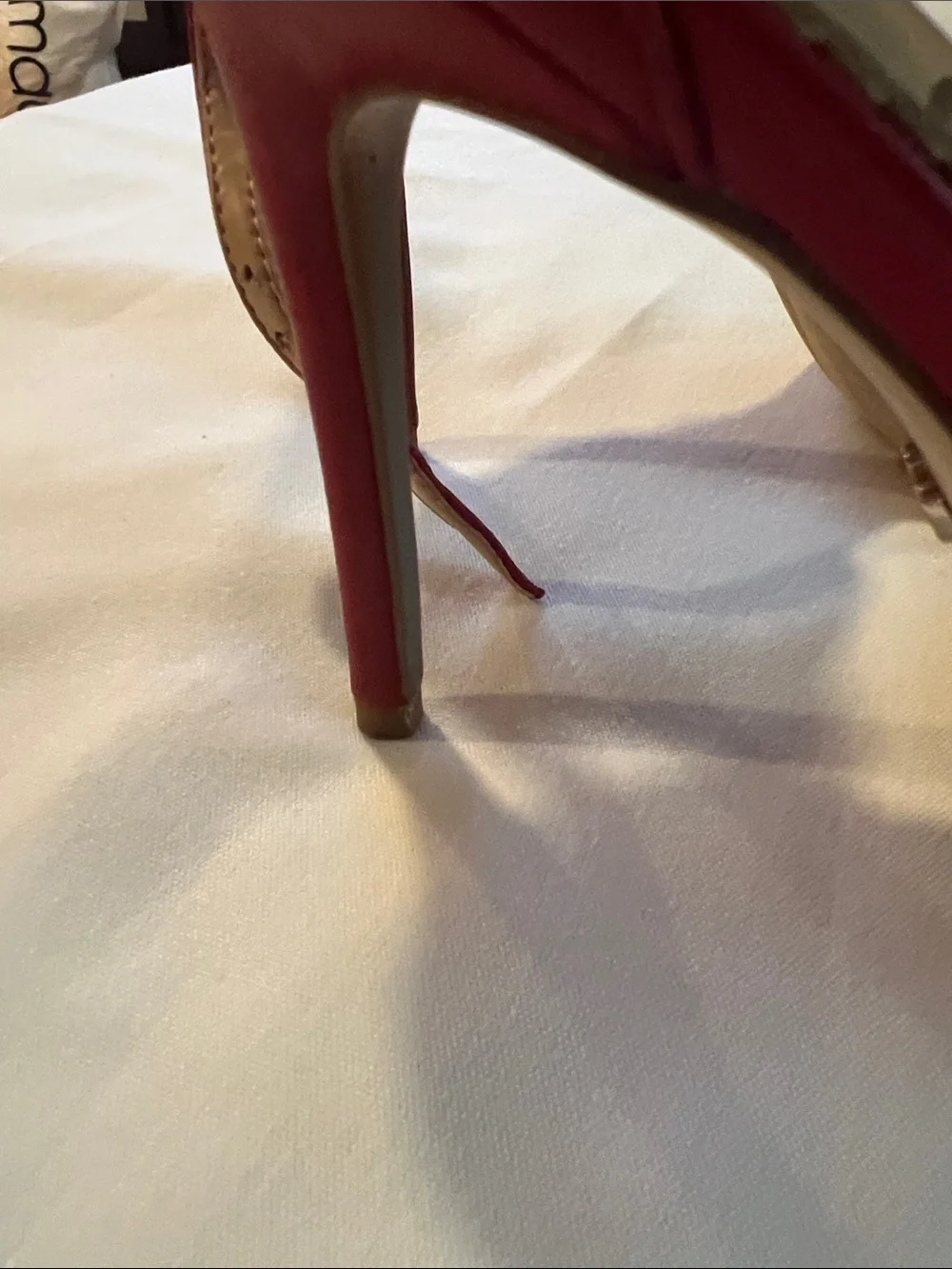 Sam Edelman Red Open-Toe Ankle-Strap Heels